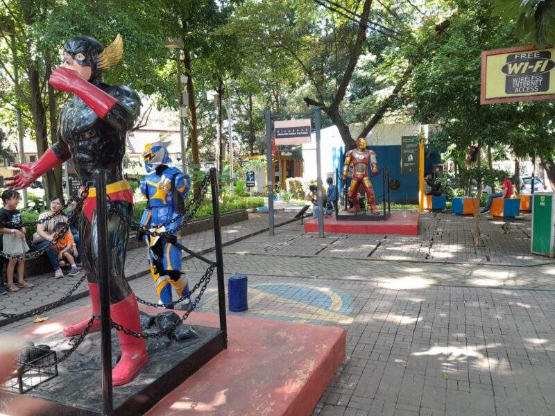 SALAH satu sudut Taman Superhero, Kota Bandung. (Foto: Widodo A.)