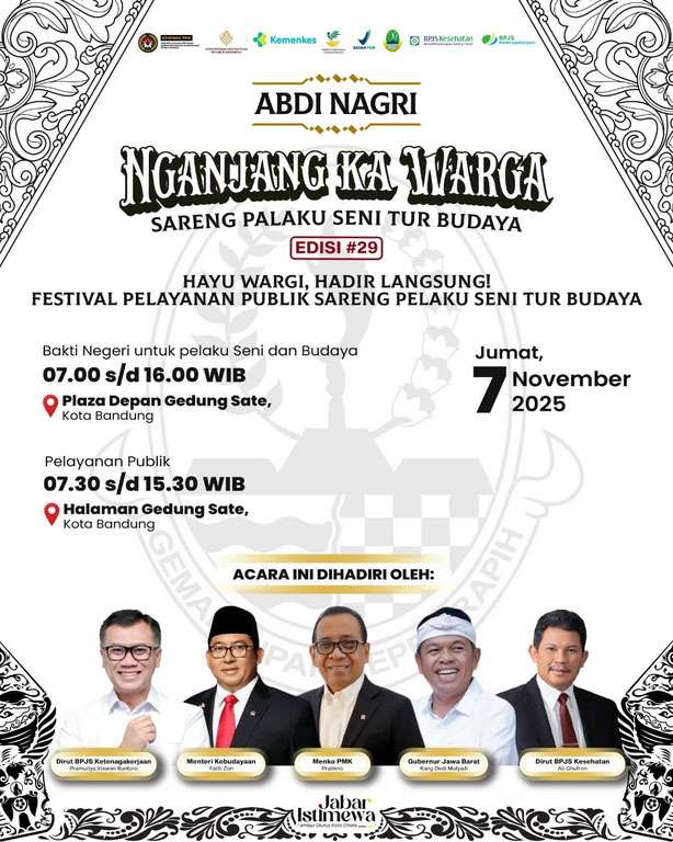 Abdi Nagri Nganjang Ka Warga Edisi 29 di Bandung dihadiri oleh Gubernur jawa barat kang dedi mulyadi